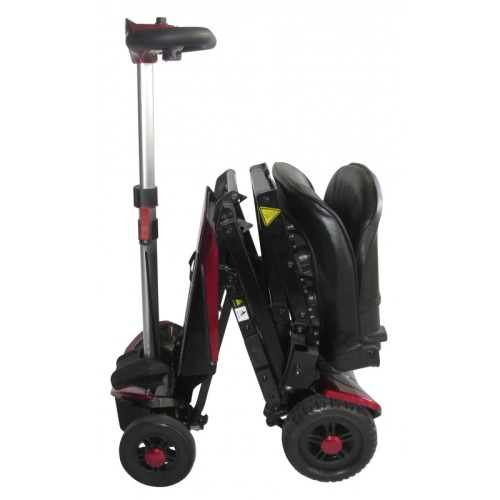 Smartie, Self Folding Electric Mobility Scooter, Red, Blue, With a Lithium Battery, 10 Mile Range, 21 Stone User Weight