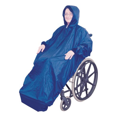 Aidapt, Fleece Lined, Wheelchair Mac with sleeves, Waterproof